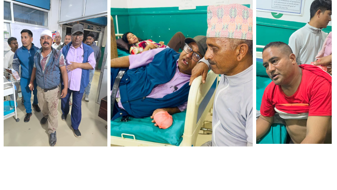 एमाले प्रर्दशन : प्रहरीको लाठीचार्जबाट पदाधिकारीसहितका नेताहरु घाइते